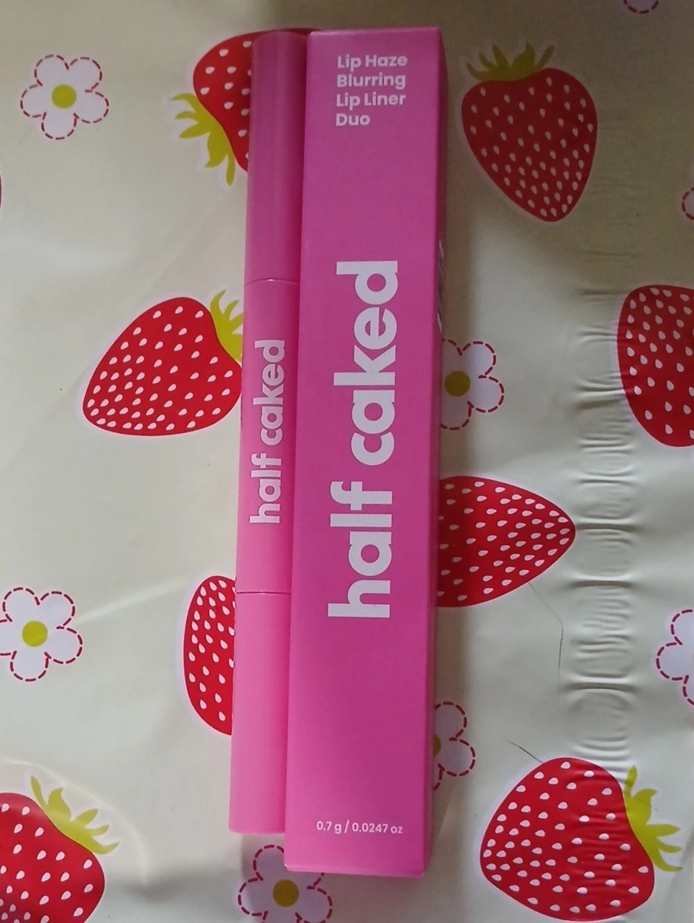 HALF CAKED Lip Haze Blurring Lip Liner Duo Lip Liner Duo In Nude Haze NIB